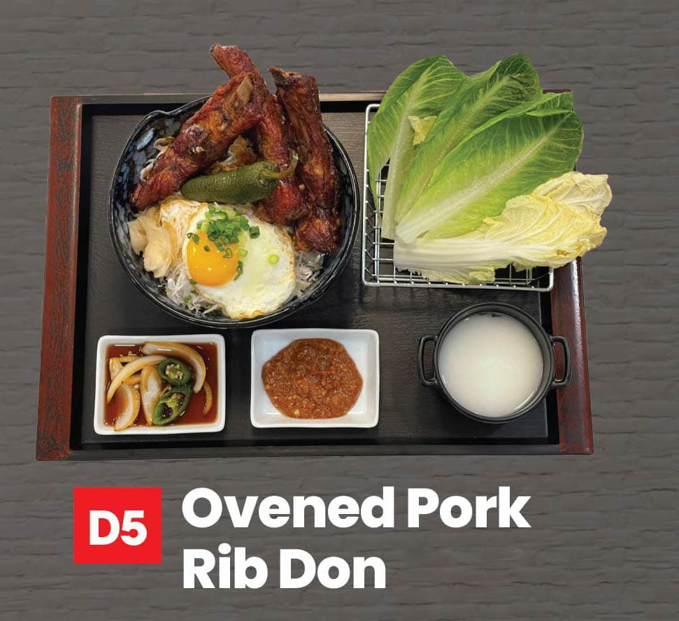 Grilled Pork Rib Don